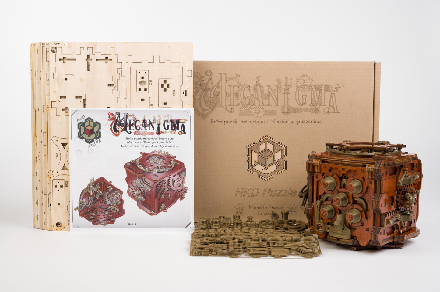 Mecanigma Kit – NKD-Puzzle: Das ultimative Holzpuzzle-Erlebnis