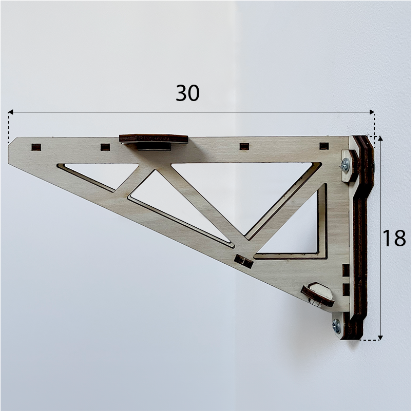 “Steampunk” Wall Mounting Brackets: Robustness and Elegance